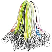 Goiern Lot De 2 Pendentifs Pour Téléphone Portable Y2K - Joli Cordon Pour Téléphone Portable - Porte-clés - Pendentif D'appareil Photo (bleu Et Rose