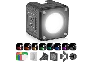 ULANZI LED-videoljus, liten videolampa vattentät, LED fotoljus IP68 vattentät, fotografi ljus magnetisk laddning, permanent l