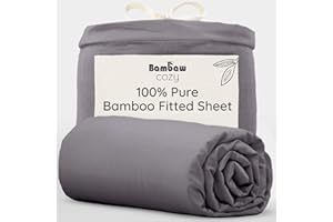Prześcieradło ciemnoszare, 140 x 200, prześcieradło z bambusa, prześcieradło przeciw roztoczom, ciepłe prześcieradło z gumką, miękka tkanina, prześcieradło z gumką 140 x 200 Bambaw