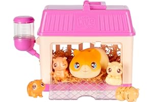 Little Live Pets Mama Surprise Minis Hamster Toy, Care For Your Mama Hamster in Their Hutch To Reveal 2, 3, or 4 Mini Babies
