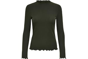 Only Onlemma L/S Top de Cuello Alto Noos Jrs Camiseta de Manga Larga para Mujer