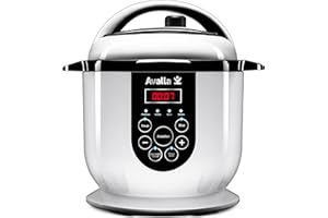 Avalla K-45 All-in-One Electric Smart Pressure Cooker, Steamer and Food Warmer - 2.5L, 800W, White