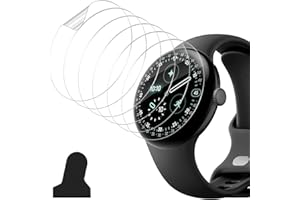 Vanrain Schutzfolie für Google Pixel Watch 4 45mm, 6 Stück Hydrogel Schutzfolie (Not Panzerglas) Flexible HD Weich Anti-Kratzer Displayschutzfolie