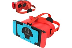 TIMIFTE VR Headset for Nintendo Switch & OLED Model Upgrade, 3D Googles for Nintendo Switch OLED VR Games, Virtual Reality Glasses with Adjustale HD Lenses and Comfortable Head Strap