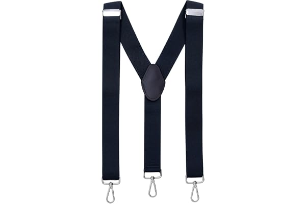 MASADA Bretelles pour hommes Mousqueton robustes 3,5 cm de large jusqu'à 195 cm de hauteur