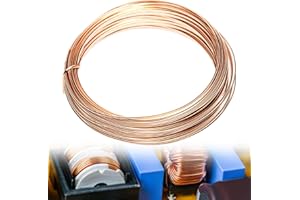 Asfrode T2 Kupferdraht Blanker 2mm 10m Länge, Kupferlackdraht Reiner Kupferdraht Isoliert Lackdraht Coil Kupferdraht Wickeldrah für Hobby Elektrotechnik Handwerk DIY Draht