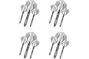 ‎RED DRAGON RED DRAGON Dart Flight & Schäfte Kombi-Set - 4 Sätze von Hardcore Flights and 4 Sätze von Nitrotech Schäfte pro Packung