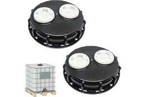 2 st IBC tanklock 163 mm, IBC vattentank ventilerat lock, IBC lockfilter med dubbla ventilationshål, IBC tanktillbehör för va