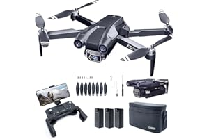 Drone GPS con telecamera 4K, tempo di volo lungo 90 min, raggio di controllo lungo 1000 m, ritorno automatico, follow automatico, motore brushless, quadricottero RC CHUBORY X10 PRO per principianti