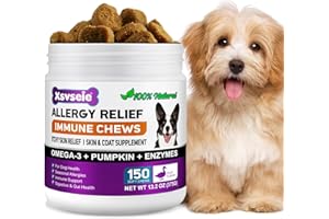 CLFJLXYX Snacks Antialérgicos para Perros - Alivia Picor, Lamido y Caída del Pelo | 150 Golosinas Blandas Sabor Pato Pekín | Refuerzo Inmunitario | Alergias Estacionales/Ambientales (1Pcs)