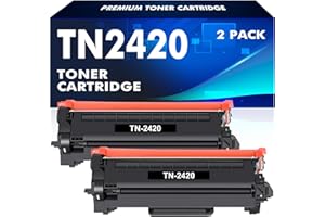 GENERICO TN2420 TN-2420 MFC L2710DW Toner per Brother MFC-L2710DW MFC-L2710DN MFC L2710DW L2710DN HL-L2350DW HL-L2310D DCP-L2510D DCP-L2530DW DCP-L2530DW DCP-L2550DN MFC-L2750DW MFC-L2730DW TN2410 Nero 2PK
