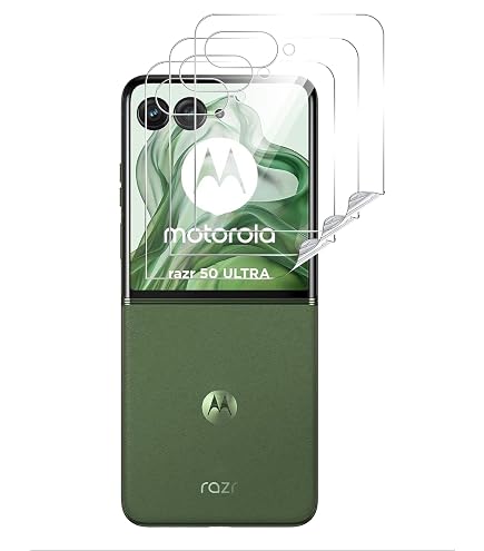 Brotect AirGlass Pellicola In Vetro Ibrido Per LG Wing (Display Posteriore) - 3 Pezzi, Durezza 9H, Anti-impronta, Made In Germany