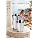 Transformacion 6'lı Paslanmaz &Ccedil;elik Bardak Seti 210 ml, Kırılmaz Hafif Kamp & Piknik Bardağı, Outdoor &Ccedil;elik Kupa 721504