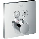 Hansgrohe Ecostat S Unterputz-Thermostat Mit Abstellventil – Für Einhebel-Montage, Chrom