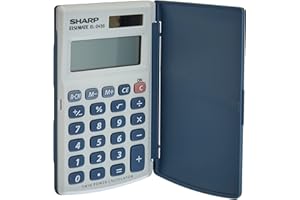 ‎SHARP Sharp EL-243S Taschenrechner (8 Stellen, Solar- und Batteriebetrieb) Weiß