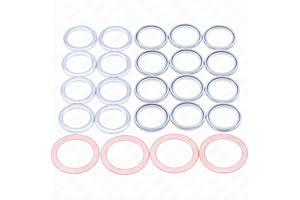 Rexka Transfer and Differential Service Seal Kit Compatible with Toyota Lexus 4Runner Land Cruiser Tundra Tacoma FJ Cruiser Highlander RAV4 Sequoia Sienna 1215710010 9043024003