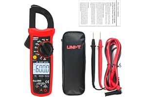 UNI-T UT202F Pinza Amperimétrica Digital 6000 cuentas Rango automático True RMS Retroiluminación NCV Multímetro