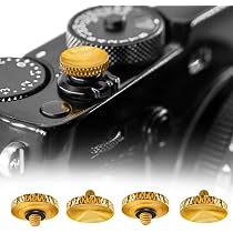 Bouton Déclencheur Concave 11mm - Compatible Fujifilm XT5, X100VI, Nikon Zf, Leica - Alliage Aluminium - 11