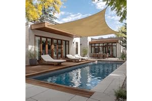 Green Bay Square Anti-UV Sun Shade Sail Outdoor Patio Party Sunscreen Canopy Sunsail 3x3m Sand