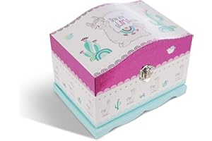 Nici Jewelry Box Llama Flokatina with LED Lights, 13x18, 5x14cm