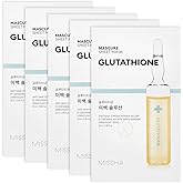 MISSHA Glutathione İ&ccedil;erikli Aydınlatıcı Yaprak Maske (1ad) Mascure Whitening Solution Sheet Mask