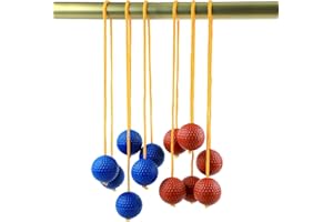 PEUTIER 6 Paquets Remplacement de Balle d'Échelle, Ladder Ball Toss Jeu Lancer Balle d'Échelle Balle Lancer Balle d'Échelle de Style Tournoi Accessoires Balles Golf pour Jeu de Sport (Rouge et Bleu)