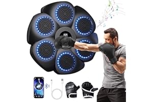 Bobety Music Boxing Machine, Smart Bluetooth Music Punch Machine with Score Display, 9 Speeds & 11 Models, Wall Mounted Boxing Machine for Adults&Kids