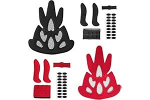 KRISFD Imbottitura In Schiuma Casco 2 Set Kit Schiuma Imbottitura Casco Imbottitura Per Casco In Spugna Caschi Da Ciclismo e Accessori Cuscinetti Casco Imbottitura Casco Bici Per Casco Da Moto e Bicicletta