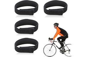 QIANEFFORT Bicycle Clips for Men Trousers,4 PCS Bike Straps,High Elastic Cycle Clips,Boots Trouser Clips,Safety Cycling Trouser Clips for Hiking,Camping,Waders,Fishing,Military Uniforms,Bike Clips Trousers