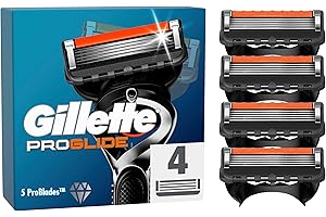 Gillette ProGlide Cuchillas de Afeitar Hombre, Paquete de 4 Cuchillas de Recambio (el embalaje puede variar)