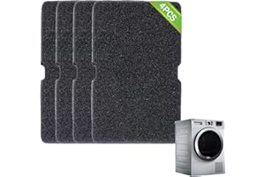WLHFDC 4 Pezzi Filtri per Asciugatrice Beko 2964840100,Filtro in Spugna per asciugatrici,240x150x10 mm Filtro per Asciugatrice Beko a Condensazione e a Pompa di Calore,Anche per Grundig,Blomberg