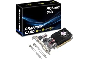 SHOWKINGS NVIDIA GT 730 Graphics Card, 4GB 128Bit GDDR3 Computer Low Profile GPU, HDMI/VGA/DVI -Output, PCIe x16 with Fan Desktop Gaming Video Card, Support 2K (with Bracket)