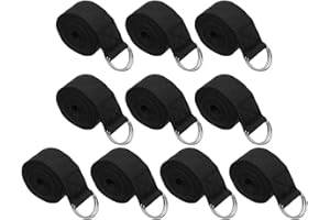 PATIKIL Yoga Strap for Stretching, Cotton Yoga Belt with Adjustable Metal D-Ring Buckle Stretch Band for Fitness Pilates