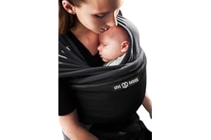 Love Radius "l'Originale JPMBB" - Écharpe de Portage - ANTHRACITE poche Noir