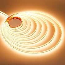 JOYLIT 24V Ruban LED 5M 3200LM/M CRI 92 5000K IP65 Étanche, CE UL