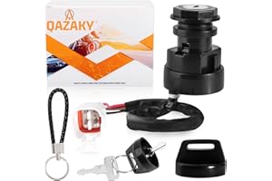 QAZAKY Ignition Key Switch Compatible with Yamaha Warrior 350 Big Bear Tracker Wolverine Banshee Moto 4 Kodiak 400 Timberwolf 250 Raptor 50 Badger Grizzly 80 600 Breeze 125 YFM350 YFM250 YFM400 YFM600