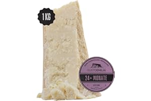‎GUSTOEMILIA GUSTOEMILIA Berg-Parmigiano Reggiano Käse 24 Monate - Ideal für Pasta, Brot, Salate, Snacks und Früchte - 1 kg