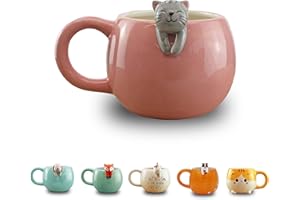 Winkee - Pet Friends Katzen-Tasse Luna I Super süße Kaffeetasse & Teetasse I Großer Becher- ca. 450 ml