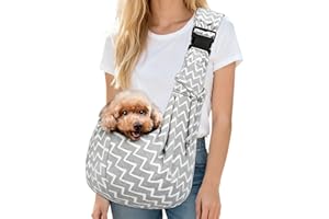 VGECEE Bolso para Llevar Perros Pequeños y Perro Mediano＜7.5kg Bolso De Hombro para Perros Pequeños Bolsos Portaperros Bolsa de Viaje para Mascotas con Gancho y Bolsillo para Perro y Gato Al Aire Libre