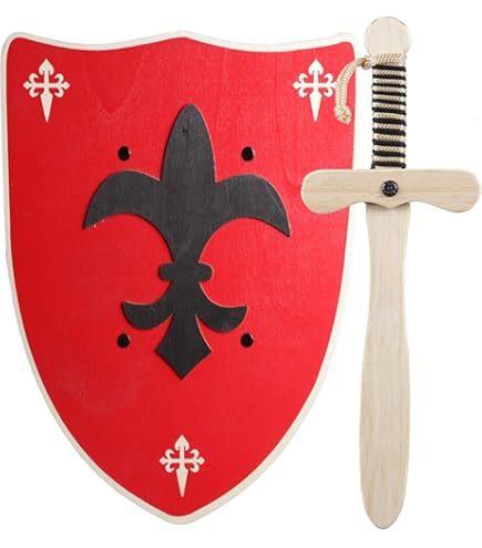 Viking Shield Foam Toy For Kids - Medieval Pretend Play Dress Up Costume Accessory