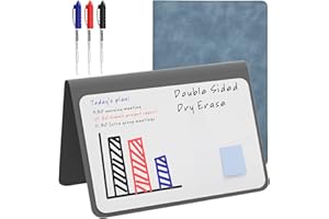 ‎NEWYES NEWYES Tragbares löschbares Whiteboard mit 3 Farbstiften, wochenplaner abwischbar Memoboard geeignet für Besprechungsnotizen, Einkaufslisten, Haushaltsplan Memos (24 *34cm)