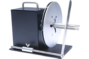 U.S. Solid Máquina rebobinadora automática de etiquetas, soporte de núcleo ajustable de 1 a 3 pulgadas, ancho de la etiqueta 3.9 pulgadas, diámetro del rollo 7.2 pulgadas