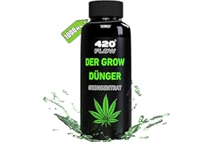 420Flow Cannabis Grow Dünger Stärkt Blätter & Zweige für gesundes Wachstum – Spezialformel für junge Pflanzen bis zur Vorblütephase (1000ml)