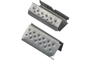 IMBALLAGGI 2000 - Sigilli in Ferro per Reggia, 2000 Pezzi, 15 mm - Clip per Reggette Resistenti e Pratici per Reggiatura Sicura, Ferma Regge ad Uso Manuale di 15 mm -Attrezzi da Lavoro per Imballaggio