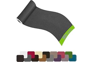 HOCOXW Simili Cuir Autocollant 160 X 10 cm, Patch de Réparation Cuir-Rouleau Adhesif Cuir-PU Patch Cuir Auto-adhésif Rénovation pour Canapé, Siège de Voiture, Sacs à Main, Vestes, Meubles.(Gris Foncé)