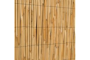 Papillon Thick Reed Bamboo Style Natural Garden Fence Screening Roll Privacy 4m x 1.2m (13ft 1in x 4ft)