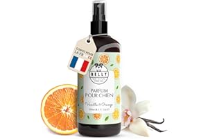 BELLY OUR MUTUAL FRIEND Belly® Parfum pour Chien & Chiot -250ml- Arôme de Vanille & Orange - Neutralise les Mauvaises Odeurs - pH Équilibré - Déodorant & Parfum Chien & Chiot