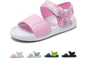 WateLves Sandalen Mädchen Jungen Badesandalen Kinder Sommerschuhe Weiche Dicke Sohle Rutschfeste Mit Klettverschluss Sandals Kids für Drinnen und Draußen