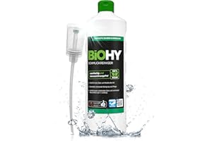 BiOHY Limpiador de joyas (1 botella de 1 litro) + Dosificador | Fórmula de brillo activo |Limpieza sostenible y suave para relojes, gafas, joyas y metales preciosos (Schmuckreiniger)