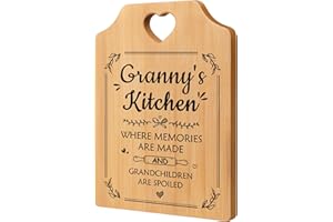 SECOGM Granny Gifts, Granny Christmas Gifts from Grandchildren, Gifts for Granny, Unique Handmade Bamboo Cutting Board, Granny Presents on Birthday Mothers Day Christmas